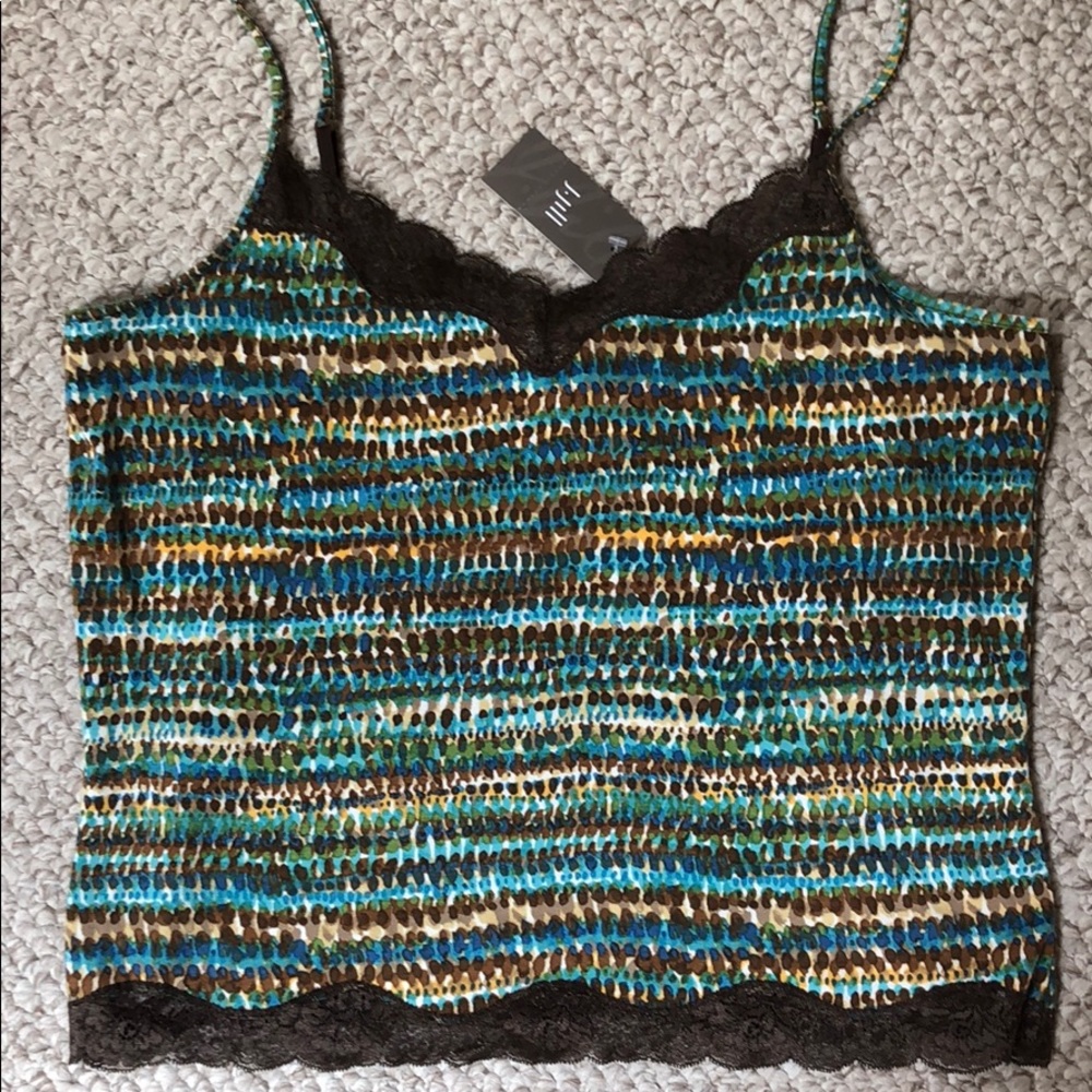 NEW $29.50 JILL CAMISOLE SIZE LARGE MULTICOLOR